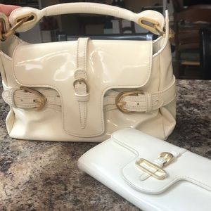 Jimmy Choo White Purse & Wallet Bundle Set